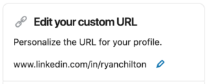 LinkedIn Tip Custom URL